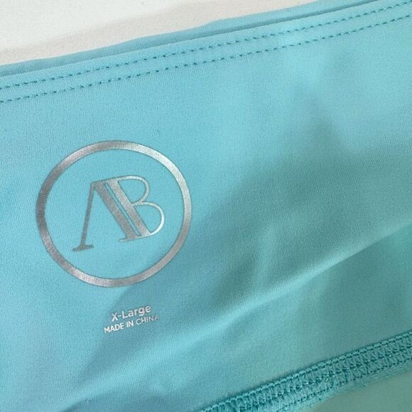 Addison Bay Skirt Skort Womens XL Blue Athletic Tennis Teal Pull On Flowy Stripe - Picture 5 of 8